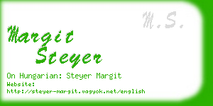 margit steyer business card